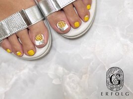 【フット】パイナップルネイル☆