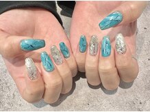 ルクール ヘアー プレジー(Le Coeur HAIR Plaisir)/ターコイズネイル