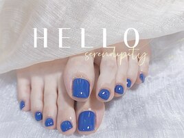 夏色ブルーフットネイル☆錦糸町