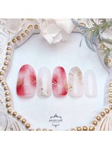 ピオニーネイル(peony nail)/新春水引ネイル