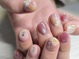 F和柄ピンクネイル14980円