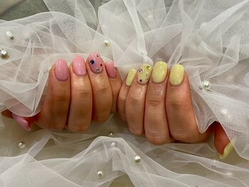 ちぐはぐネイル/パステルカラー