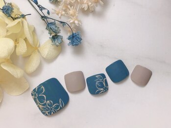 コルジャ(CORUJA)/ネイビーフラワー♪7700