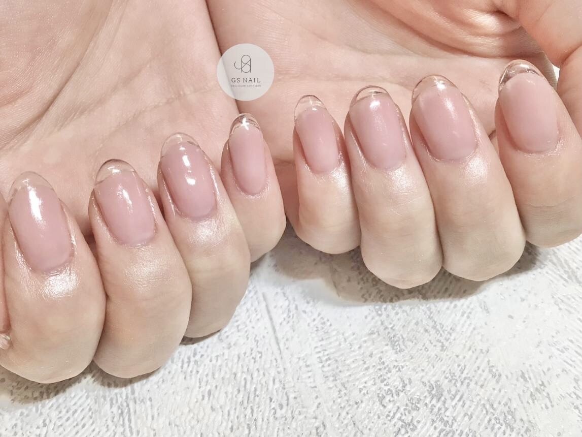 アプレ après GEL-X チップ 長さだし ジェル クリアフレンチ ネイル