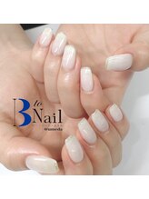 ビートゥーネイル 梅田(B to Nail)/ワンカラー×ラメライン