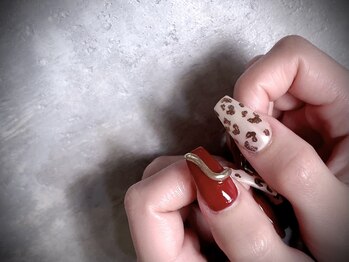 サピーネイルズ(Sappy Nails)/レオパード×リング　【52】