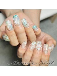 涼感シェルネイル