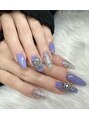サロン ダイアナ(SALON DIANA)&nbsp;ワンカラーにアクセントにパーツを載せることで綺麗可愛い♪