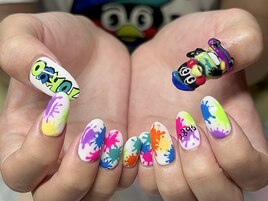 新宿３dネイル つば九郎ネイル
