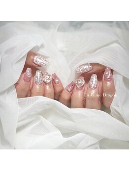 アン ジョーヌドラゴ/【自爪ネイル】ツイードネイル