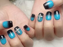 ジョアネイル(JOA Nail)/カラーグラデーション/青/黒