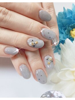 ホワイトカラー(White Color)/雪だるまちゃんネイル☆