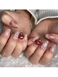 ハートネイル☆持ち込み☆オフ