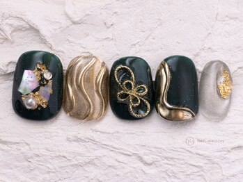 ネイルメゾン 渋谷店(NAIL MAISON)/成人式和柄ミラーマグ¥9000~