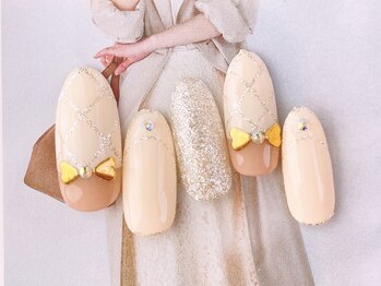 ネイルサロンフォーユー(for u)/リボンネイル￥8980