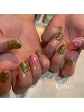 キュアーズ ネイル(CURES NAIL)/ぷっくりお花ネイル