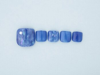 エムスラッシュネイル 本牧店(M SLASH)/ブルーニュアンスフット