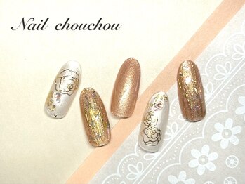 ネイルシュシュ 橋本店(nail chou chou)/和柄ネイル7500円