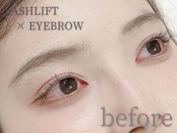 アリュージョン 天王寺北口店/眉毛×まつげパーマ/before