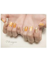 ポ ミニヨン(Pot mignon)/爽やかオレンジチェック