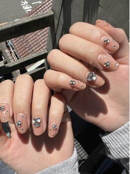 ピュアティネイル(purity nail)の写真/【パーツ類豊富×色混ぜOK★】お好きなだけ乗せれます◎パーツ付け放題120分7,500円（オフ込み）