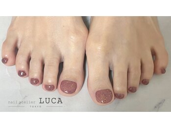 ネイルアトリエルカ(nail atelier LUCA)/N-33 ワンカラーフットネイル