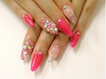 ネイルサロンミキ 横浜(MIKI)/スカルプストーン埋め尽くし