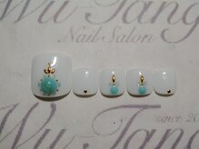 ウータン(Wu-Tang)/白ターコイズネイル★ &nbsp;￥8900