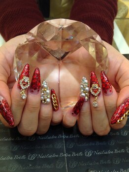 エスフィーネイルサロン ブリーユ(Esfy nailsalon Brille)/赤いハートスカルプ