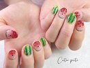 フルーツ　スイカネイル¥8000