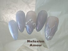 アムールユシマテン 上野湯島店(Amour)/キラキラ春夏のネイル¥7980