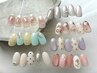 【新規】【HAND】春ネイルがたくさん☆定額アートコース★¥7700→¥7400