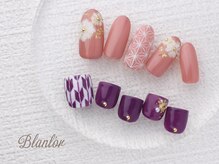 ネイルサロン ブランロール 白金店(Nail Salon Blanl'or)/麻の葉と矢羽根の和柄ネイル