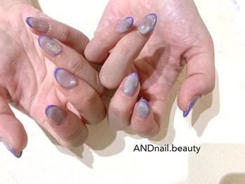 アンドネイル ビューティー(AND nail,beauty)/秋ネイル/フレンチネイル