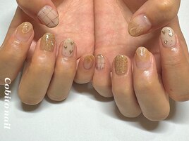 ミラーハートネイル