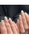 ストーンフレンチネイル