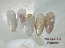 アムールユシマテン 上野湯島店(Amour)/キラキラ春夏のネイル¥7980