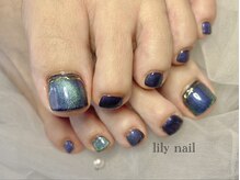 リリーネイル(lily nail)/冬フットネイル