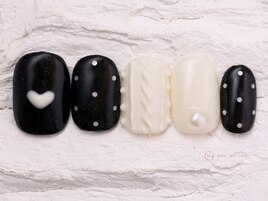 冬ニットドットハート￥7800