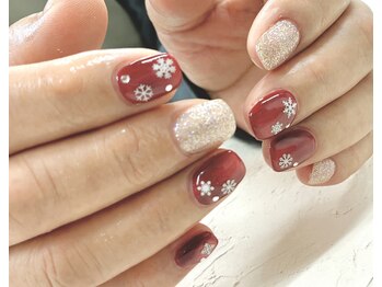 ネイルサロン きらら 平塚店/雪ネイル