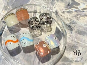 チャンプ 花園店(Champ)の写真/指先から足元まで輝く♪フットネイル定額デザイン！9000円～11000円で理想の足元へ☆