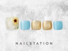 ネイルステーション ルミネ新宿1店(NAIL STATION)/ひまわりネイル／パラジェル