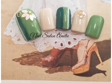 ネイルサロン アミティエ(Nail Salon Amitie)/リーフホロフラワーfootネイル