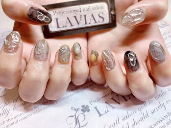 プロフェッショナル ネイルサロン ラヴィアス(LAVIAS)/【ジェル】10本アートし放題