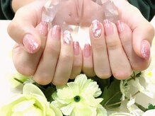 プルミエ ネイル(Premier Nail)/ラメグラ&フラワー