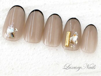 ラグジュアリーネイルズ アカバネ(Luxury Nails Akabane)/シアー*スキニーフレンチ