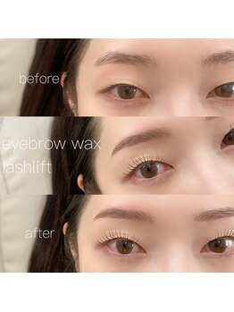エル 薬院店(Eru)/eyebrow wax + lashlift