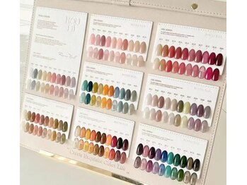 店内のカラーチャート