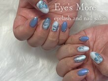アイズモア 国立店(Eye's More)/ブルーフラワーネイル