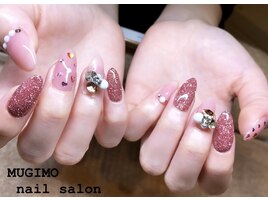 glitter×Pink nail/7500